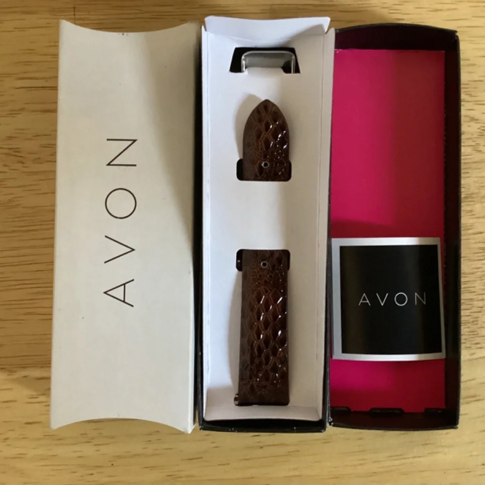 Avon Animal Magnetism Women’s Watch (tiger) with Brown Leather Band/Strap
